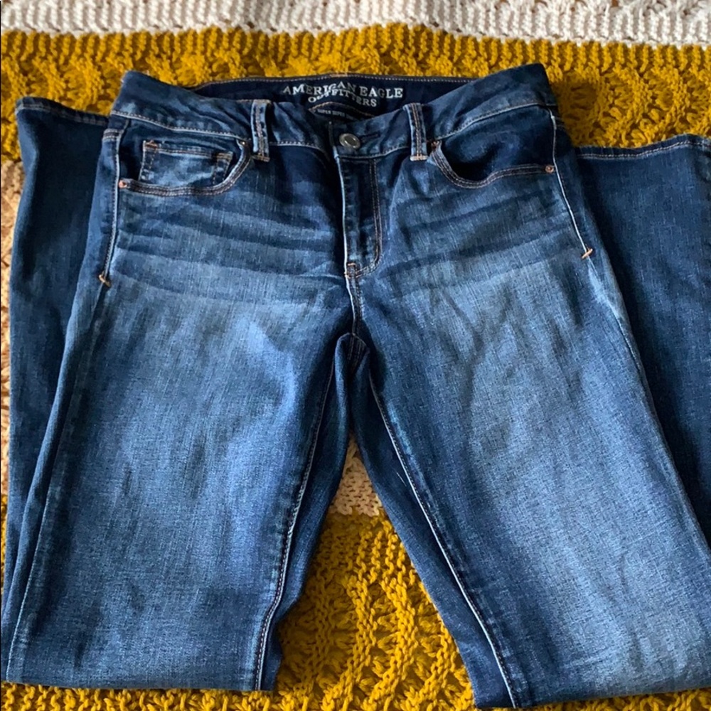 American Eagle boho artist stretch flares